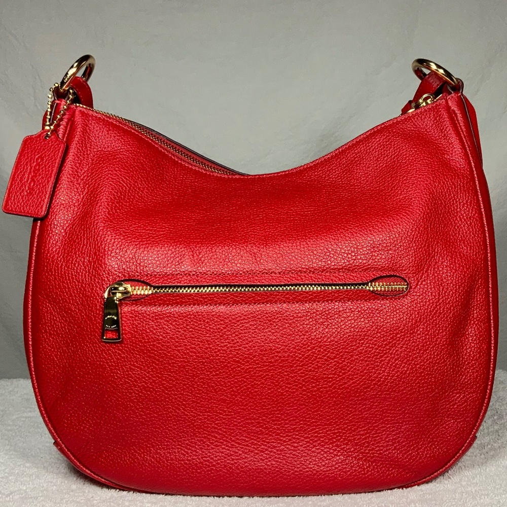 NWT - Coach Jasper Red Leather Shoulder Bag - 35593 - Picture 2 of 16